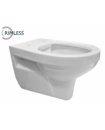 Trevi wandcloset rimless glans wit