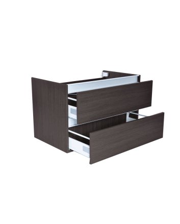 Vision onderkast met 2 laden 80 x 46 cm houtnerf grijs