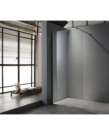 Sani DeLuxe Walk in douchewand met profiel 8 mm veiligheidsglas met Nano coating 100