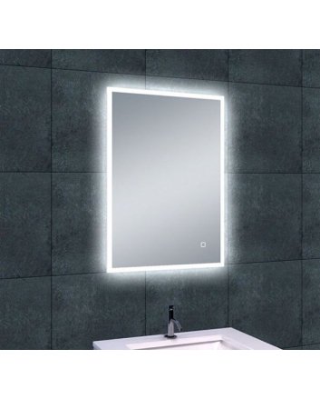 Quatro spiegel rechthoek met LED, dimbaar en spiegelverwarming 70 x 50 cm