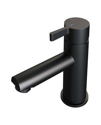 BRAUER Black Edition lage opbouw wastafelmengkraan model E mat zwart