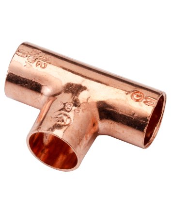 Riko T-stuk roodkoper 12 x 12 x 12 mm