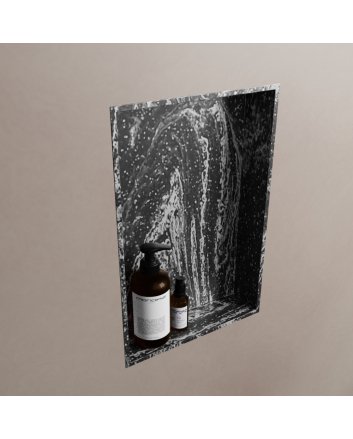 Mondiaz Easy Nis 44,5x29,5cm in solid surface kleur Lava. 1 vak  geschikt voor in- of opbouw