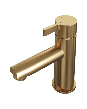 BRAUER Gold Edition lage opbouw wastafelmengkraan model E goud geborsteld PVD