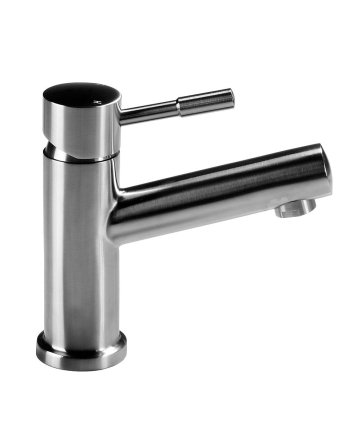 Sani DeLuxe Wastafelmengkraan opbouw rond 15 cm RVS
