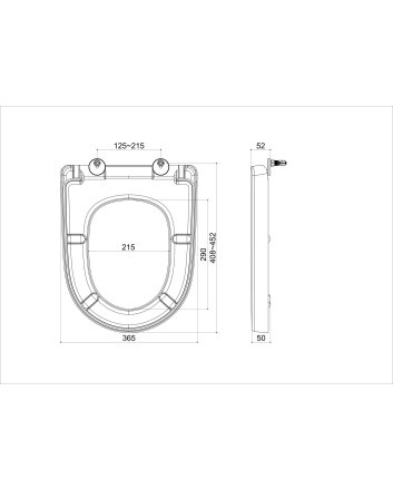 Vilona toiletzitting softclose en quick release glans wit
