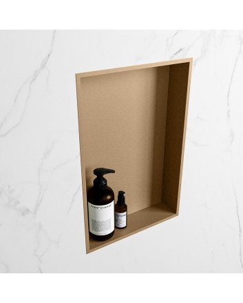 Mondiaz Easy Nis 44,5x29,5cm in solid surface kleur Oro | Oro. 1 vak  geschikt voor in- of opbouw