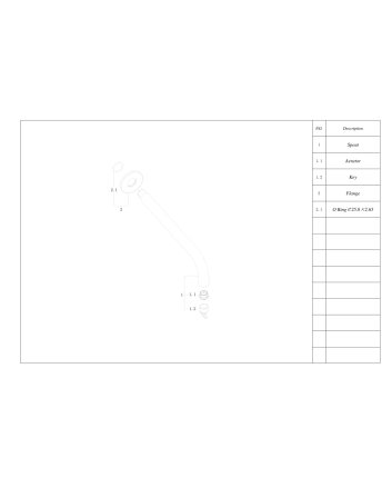 inbouw-uitloop rond 30cm 1/2'' mat zwart