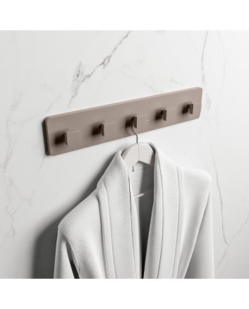 Mondiaz Easy Handdoekhaakjes 45cm solid surface kleur Smoke