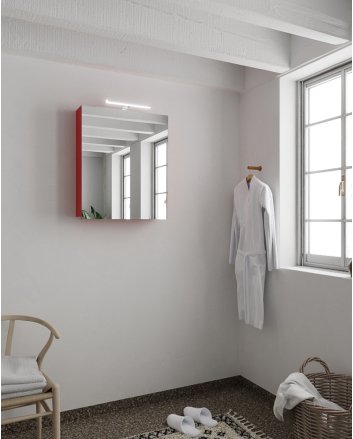 Mondiaz Cubb spiegelkast 60x70x16cm kleur fire met 1 deur