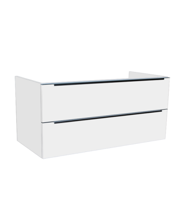 Sani DeLuxe Senza onderkast met luxe opliggende greep 120 Hoogglans Wit
