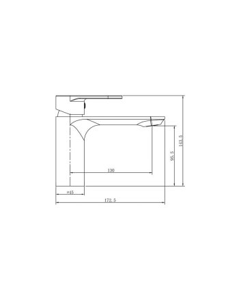 Sani DeLuxe Wastafelmengkraan opbouw Edge rond Chroom