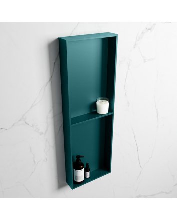 Mondiaz Easy Nis 149,5x29,5cm in solid surface kleur Smag | Smag. 2 vakken geschikt voor in- of opbouw