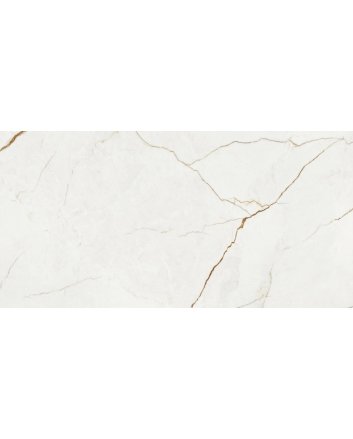 Baldocer Quantum marmerlook wit goud hoogglans vloertegel 60x120 gerectificeerd