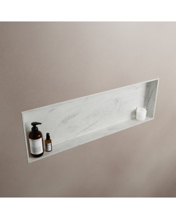 Mondiaz Easy Nis 89,5x29,5cm in solid surface kleur Opalo. 1 vak  geschikt voor in- of opbouw