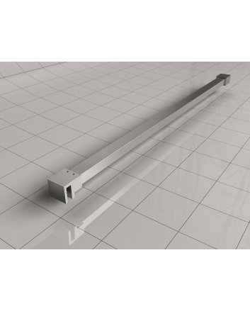 Slim stabilisatiestang 120 cm geborsteld staal