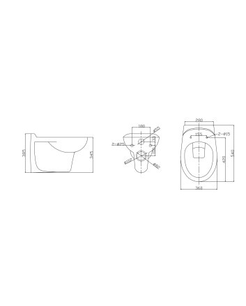 Neptunus wandcloset met Ultimo 3.0 toiletzitting softclose en quick release glans wit