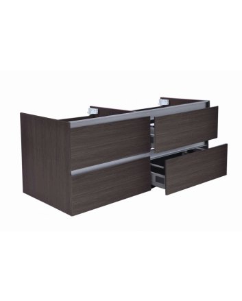 Vision onderkast met 4 laden 2 uitsparingen 120 x 46 cm houtnerf grijs