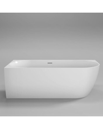 Sani DeLuxe Vrijstaand hoekbad Moon Wit Links