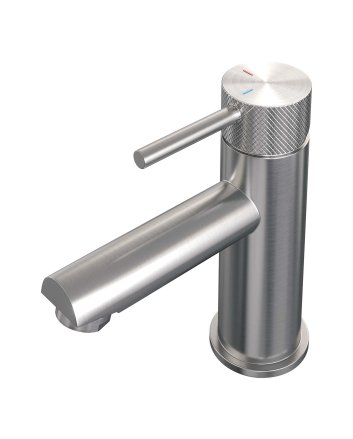 BRAUER Brushed Carving lage opbouw wastafelmengkraan model A RVS geborsteld PVD