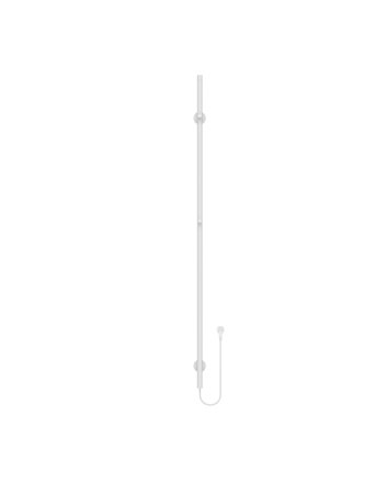 150cm Sticky - 60W Dryheating - Glans Wit - Elektrische Staafhanddoekradiator Enkel
