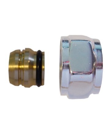 Adaptor Eurokonus naar 15 mm knel, chroom