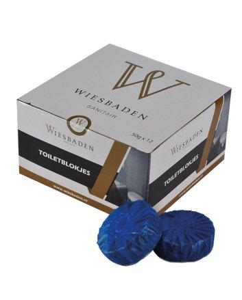 Wiesbaden set à 12 stuks toiletblokjes blauw tbv Geberit