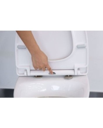 Shade slim toiletzitting softclose en quick release glans wit