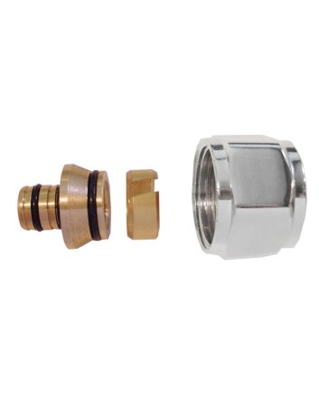 Luxe adaptor 18 x 2,0 mm Eurokonus, chroom