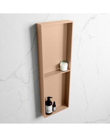 Mondiaz Easy Nis 149,5x29,5cm in solid surface kleur Rosee | Rosee. 2 vakken geschikt voor in- of opbouw