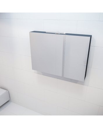 Mondiaz Cubb spiegelkast 100x70x16cm kleur urban met 2 deuren