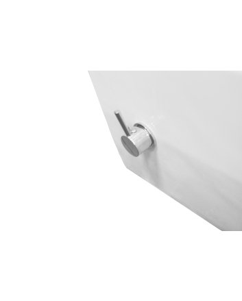 Stereo wandcloset rimless met bidetkraan koudwater glans wit