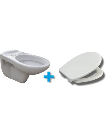 Neptunus wandcloset met Ultimo 3.0 toiletzitting softclose en quick release glans wit