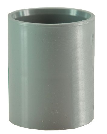 Dubbele mof 75 mm PVC