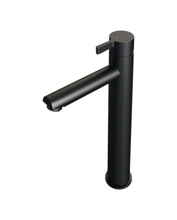 BRAUER Black Edition verhoogde opbouw wastafelmengkraan model E mat zwart