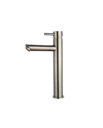 Sani DeLuxe Wastafelmengkraan opbouw hoog rond Gun Metal