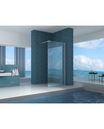 Eco inloopdouche 700 x 2000 x 8 mm nano helder glas/chroom