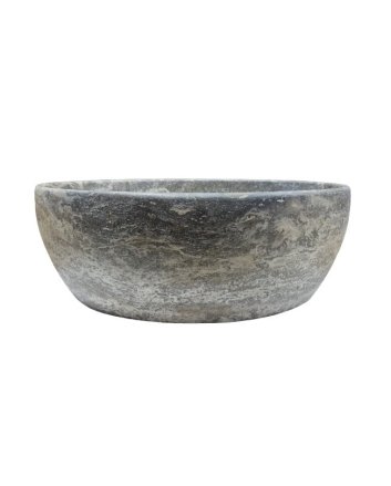 Sani DeLuxe Waskom Marmer Rond Silver Travertin