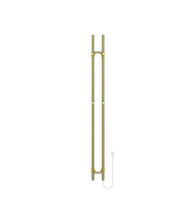 150cm Sticky - 120W Dryheating - Geborsteld Goud - Elektrische Staafhanddoekradiator Dubbel