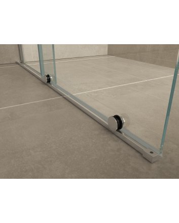 Rolso verleng inloopdouche 1000 x 2000 x 10 mm helder glas/chroom