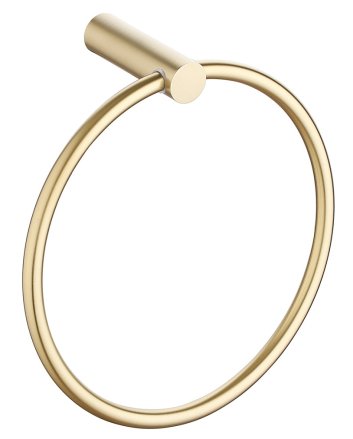 Ida handdoekring geborsteld messing