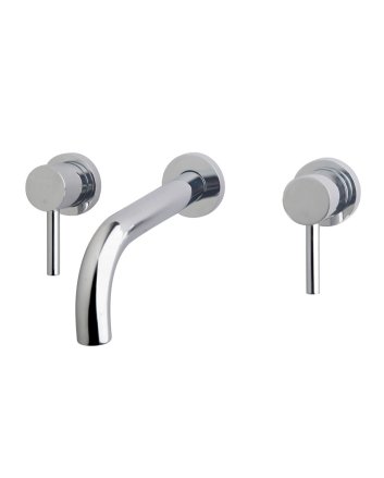 Caral inbouw-wastafelmengkraan 2-knops chroom
