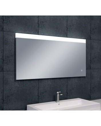Single spiegel rechthoek met LED, dimbaar en spiegelverwarming 120 x 60 cm