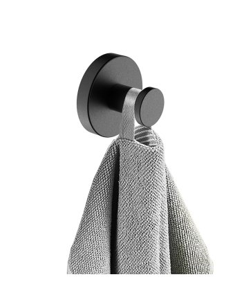 Alonzo handdoekhaak groot gunmetal
