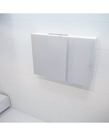 Mondiaz Cubb spiegelkast 100x70x16cm kleur talc met 2 deuren