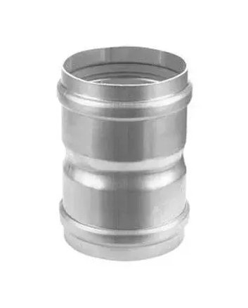 Alu-Fix Rookgas Koppelstuk Ø80 mm M/M