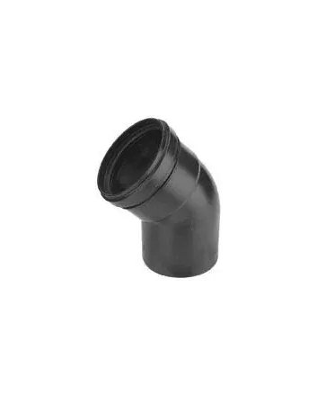 BM-Air Luchtbocht 45° x Ø80 mm M/S Zwart PP