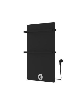 70x50 cm - Elektrische Panel Verticaal Vlak - Mat Zwart - 300 Watt