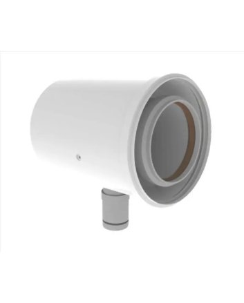 TwinSafe Condensaftap Ø80/125 mm Concentrisch Wit PP