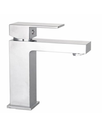 Sani DeLuxe Wastafelmengkraan opbouw Cube Chroom